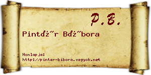 Pintér Bíbora névjegykártya